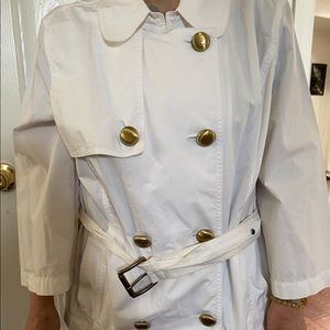 White Michael Kors Trench Coat